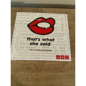 Thats What She Said The Twisted‎ Party Game Adult Card Game New Sealed